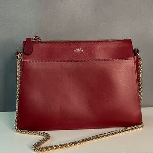 A.P.C. Leather Chain Strap Bag